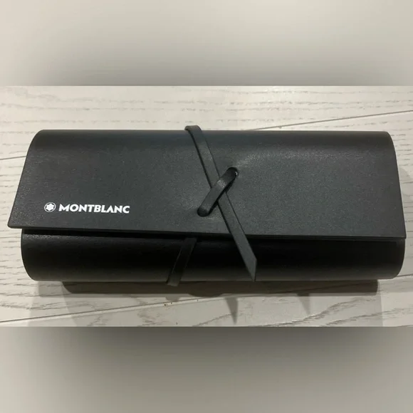 Montblanc | Accessories | Montblanc Black Leather Glasses  display picture 2